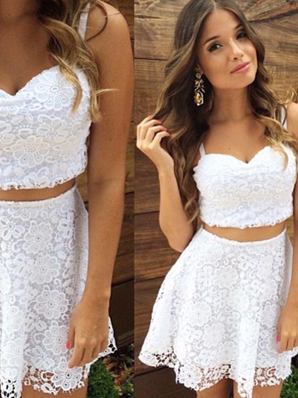 Sexy Lace Two Piece Suit