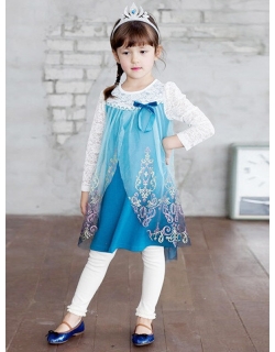 Fashion Girl Elsa Costume Dress