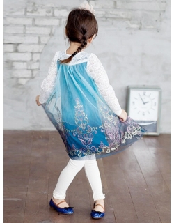 Fashion Girl Elsa Costume Dress