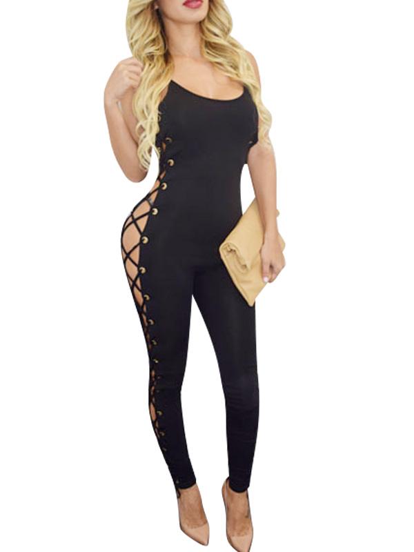 Sexy Women Backless Jumpsuit