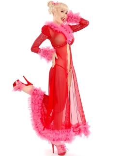 Sexy Santa Long Gown Lingerie
