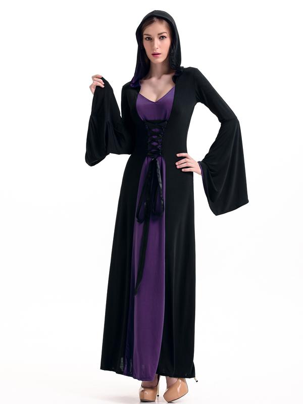 Purple Floor Length Gothic Dress Costume