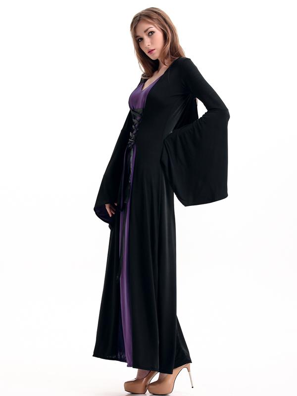 Purple Floor Length Gothic Dress Costume
