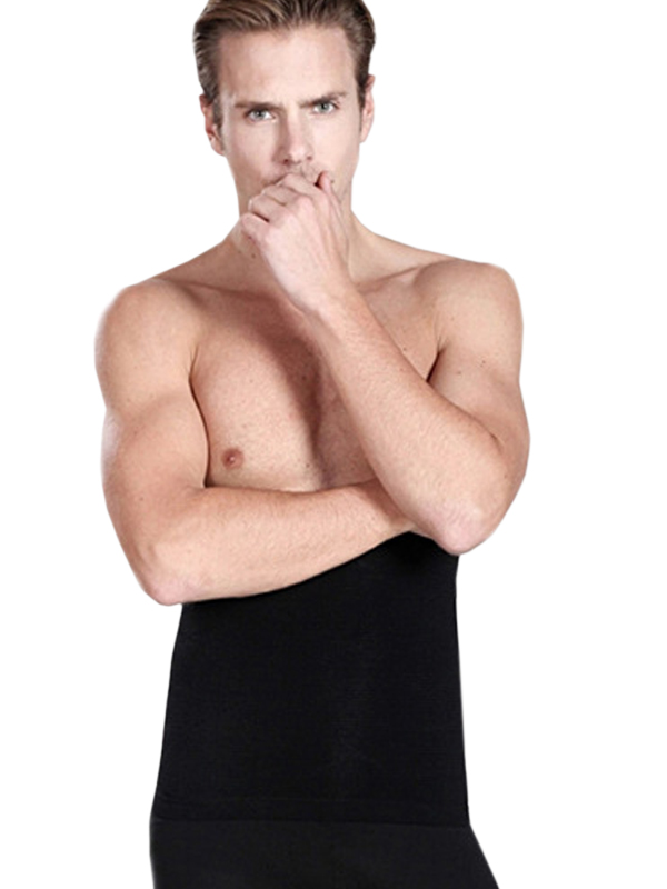 Black Underbust Shapewear For Men