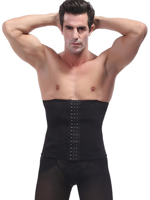 Black Underbust Shapewear For Men