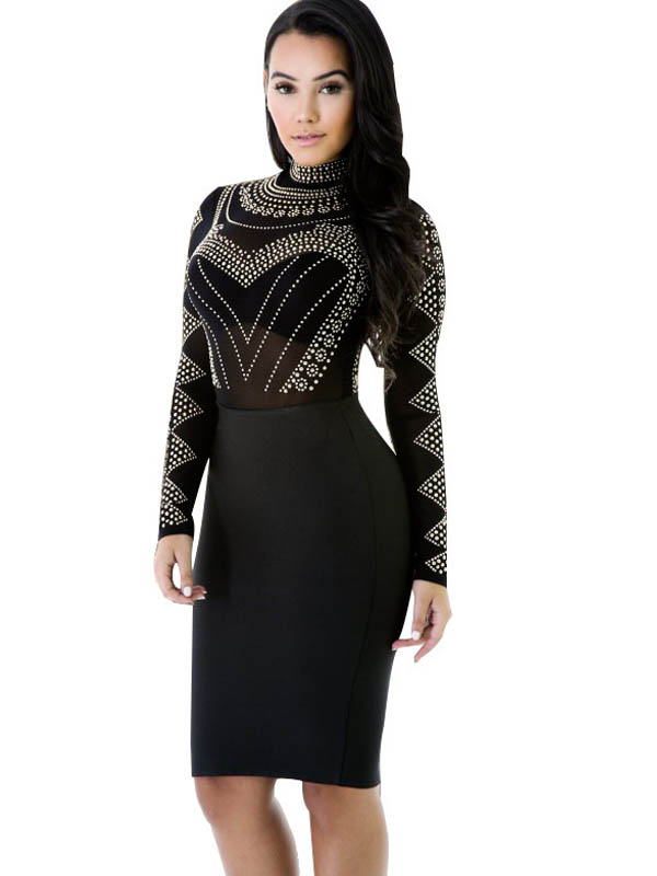 Women Bandage Bodycon Dress