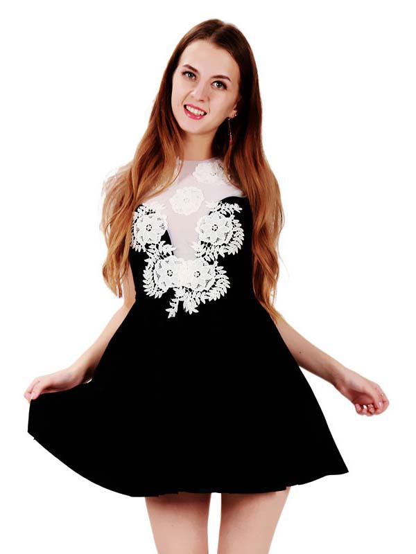 Cute Floral Summer Mini Dress