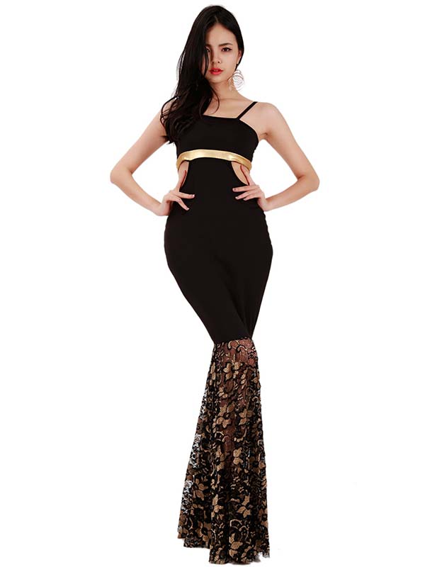 Elegant Strap One Piece Maxi Dress