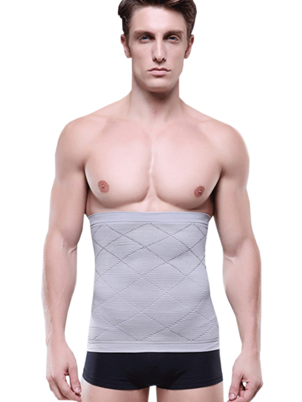 Grey Underbust Shapewear For Men