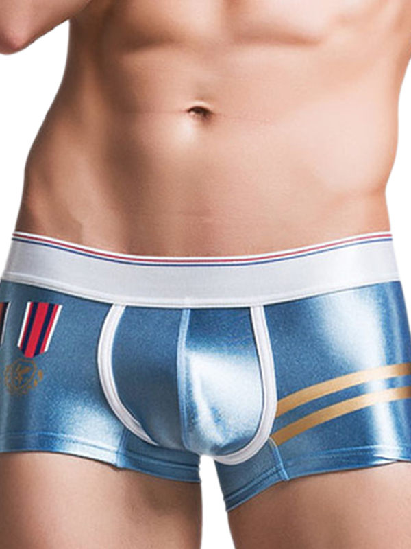 Light Blue Men Boxer Brief