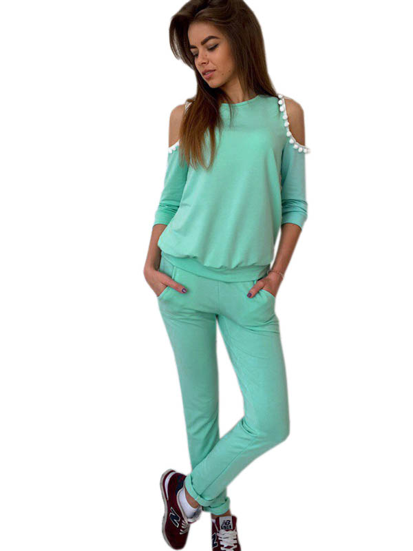 Light Green Women Casual Overalls