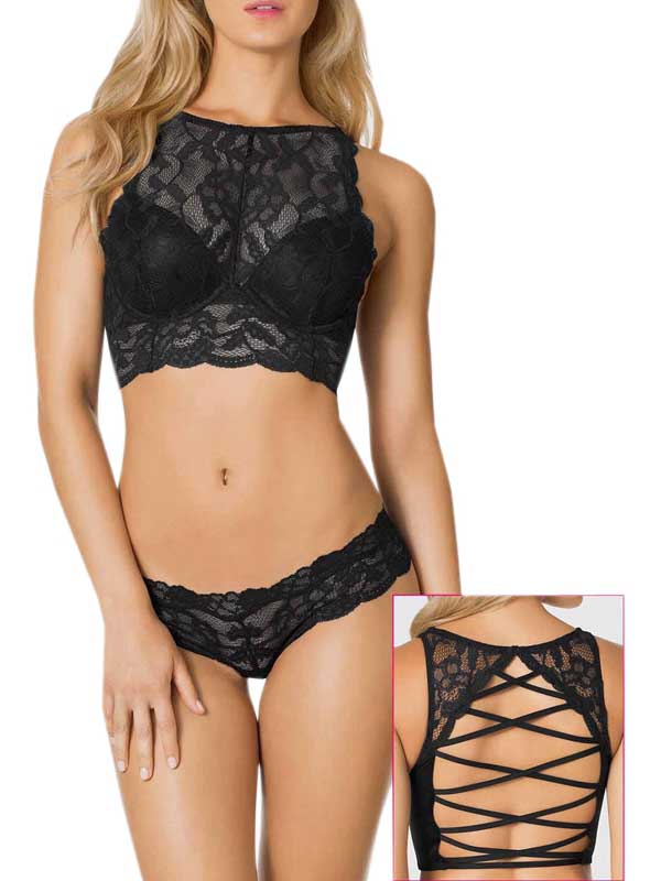 Sexy Black Lace Lingerie Set