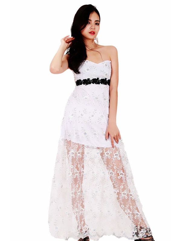 Sexy Strapless Long Dress