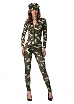  Sexy Womens Adult Army Costume