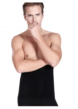 Black Underbust Shapewear For Men