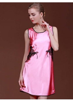 Charming Stain Night Dress Rose