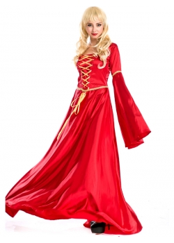 Fashion Red Woman Costume