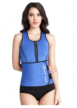 Hot Power Slim Belt Blue Women Latex Corset