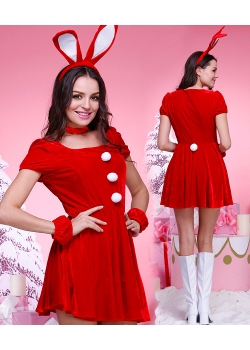 Hot Red Christmas Fancy Dress