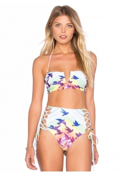 Sexy Halter Two Pieces Swimwear