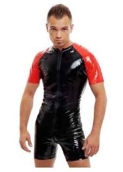 Sexy Wetlook Short Sleeve Bodysuit