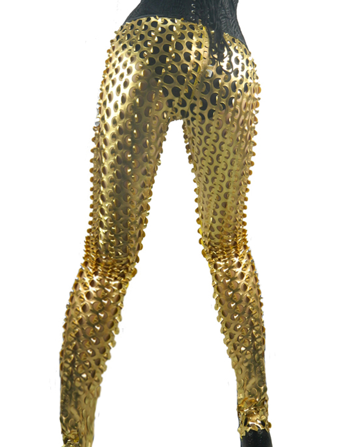 Metallic Rocker Leggings