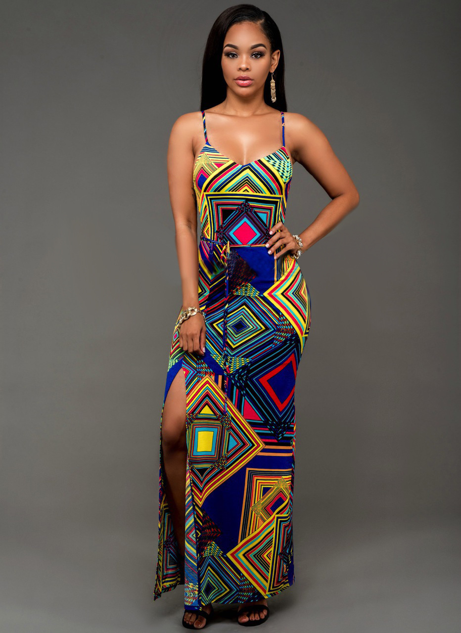 Sleeveless Maxi Bohemian Beach Dress