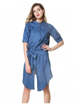 Fashion Women Blue Jean Casual Dress