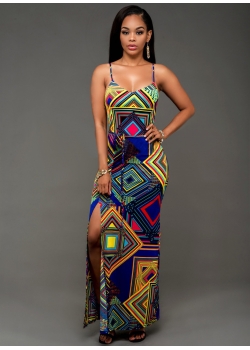 Sleeveless Maxi Bohemian Beach Dress