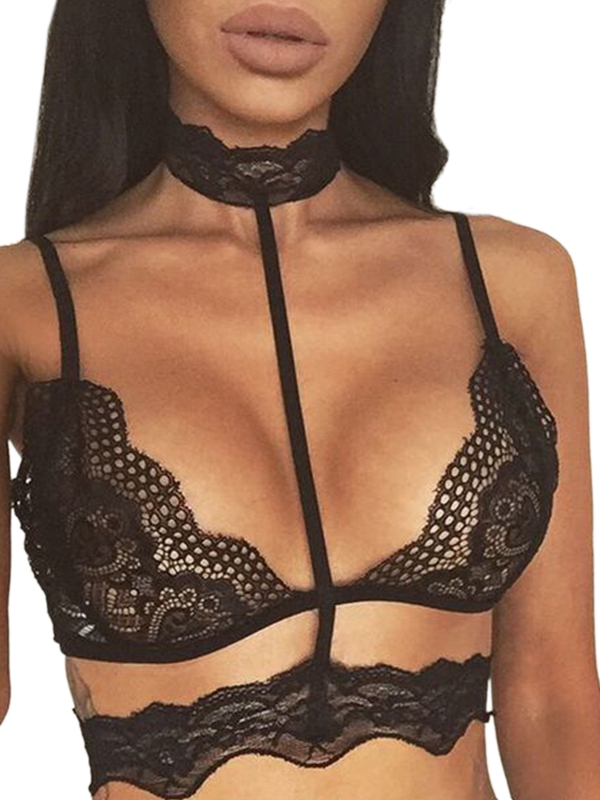 Black Women Sexy Lace Bra