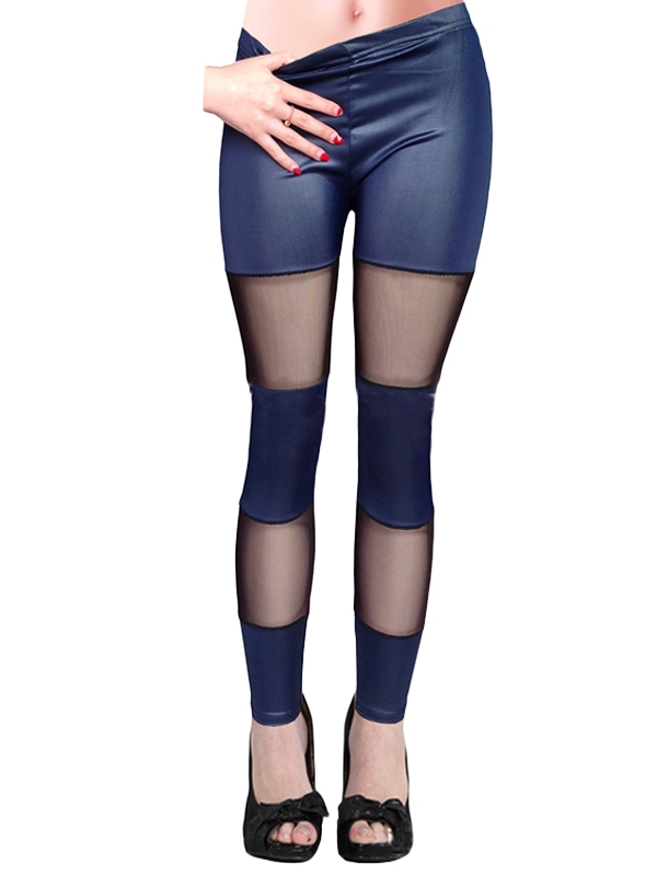 Blue Sexy Women leggings