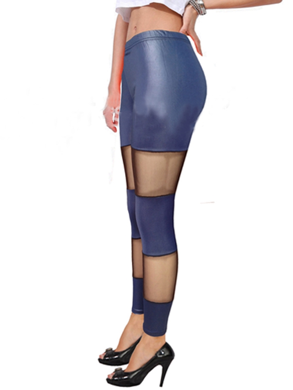 Blue Sexy Women leggings