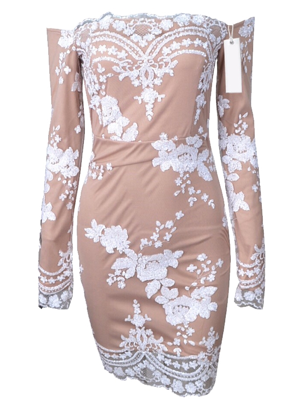 Off Shoulder Women Print Casual Dress