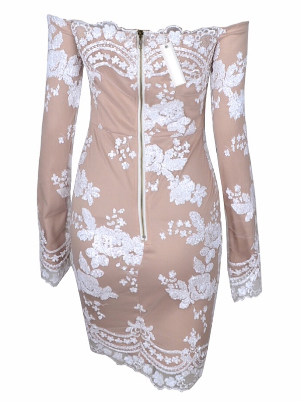 Off Shoulder Women Print Casual Dress