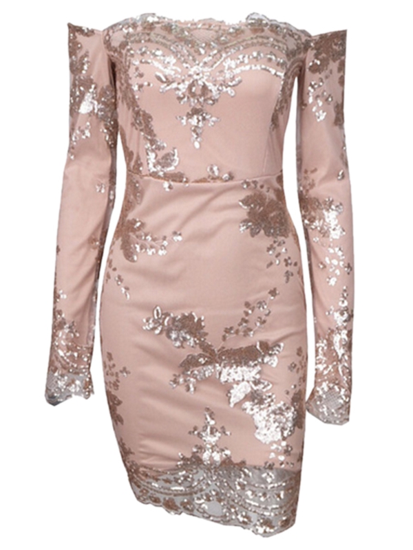 Off Shoulder Women Print Casual Dress