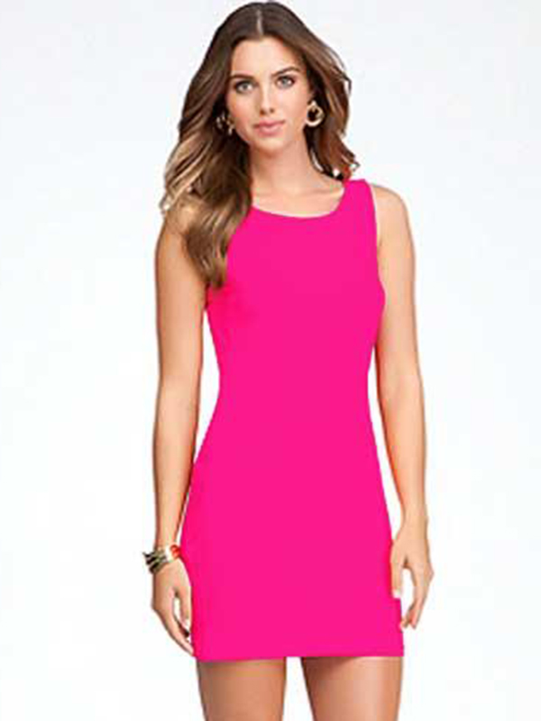 Rose Elegant Backless Mini Dress