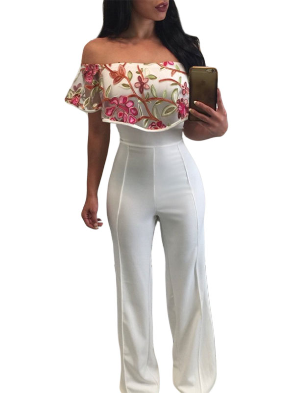 Sexy Off the Shoulder Women Jumpsuit