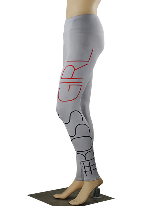 Sexy Women Letters Printed Legging