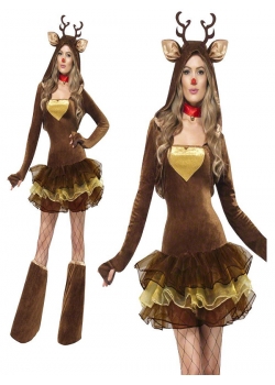 Fashion Brown Christmas Costume