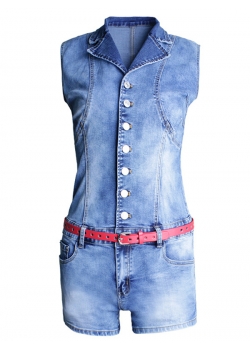 Fashion Women Jumpsuit With Belt