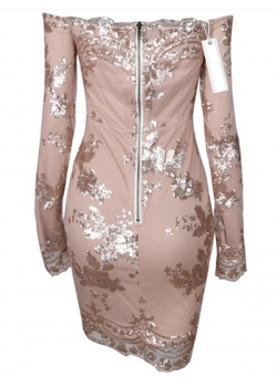 Off Shoulder Women Print Casual Dress