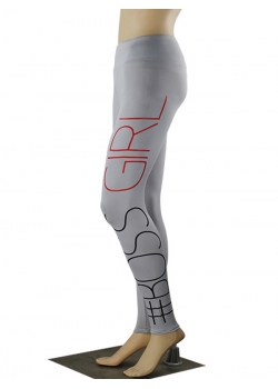 Sexy Women Letters Printed Legging
