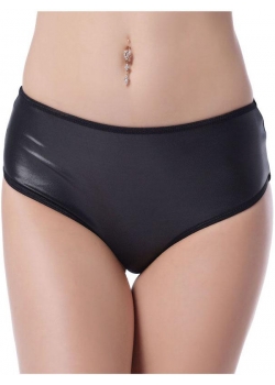 XL-6XL Black Sexy Vinyl Pants