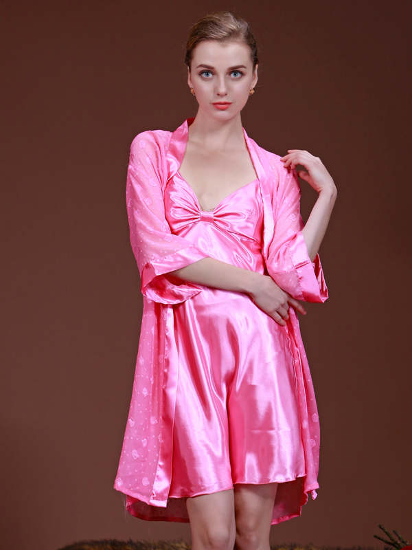 Elegant Hot Sexy 2 Pcs Night Gown