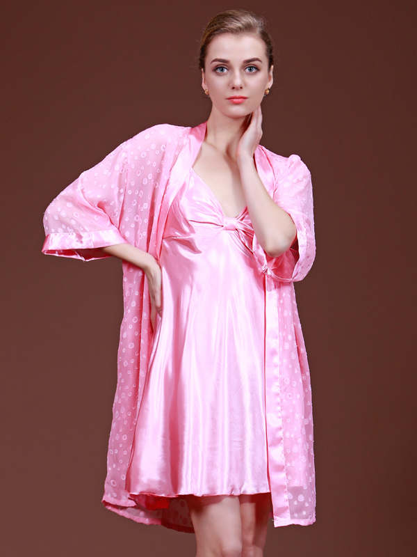 Elegant Hot Sexy 2 Pcs Night Gown