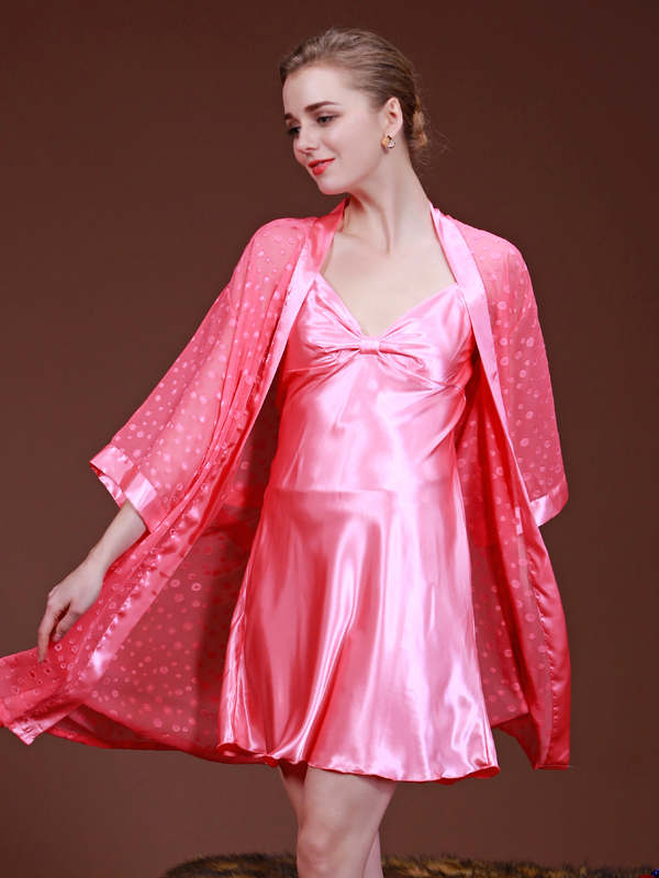 Elegant Hot Sexy 2 Pcs Night Gown