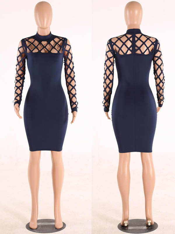 Sexy Hollow Out Bodycon Dress