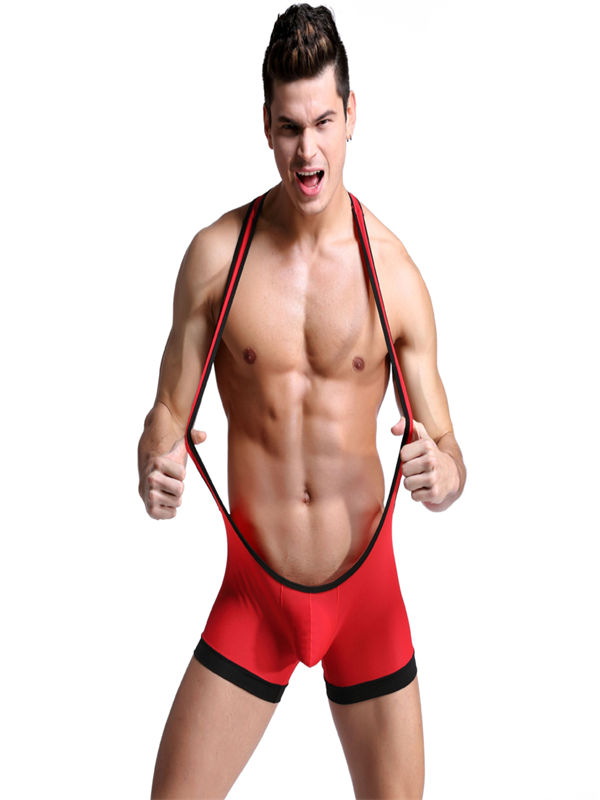 Sexy Men Jockstrap Bodysuit