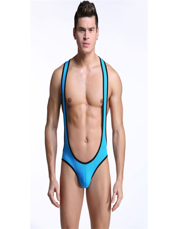 Sexy Mens Jockstrap Backless Bodysuit