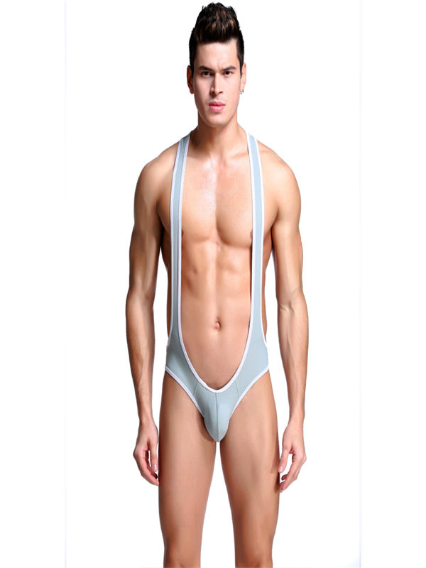 Sexy Mens Jockstrap Backless Bodysuit